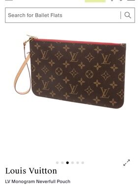 Louis Vuitton LV Monogram Neverfull Pouch